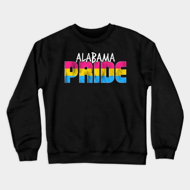 Alabama Pride Pansexual Flag Crewneck Sweatshirt by wheedesign